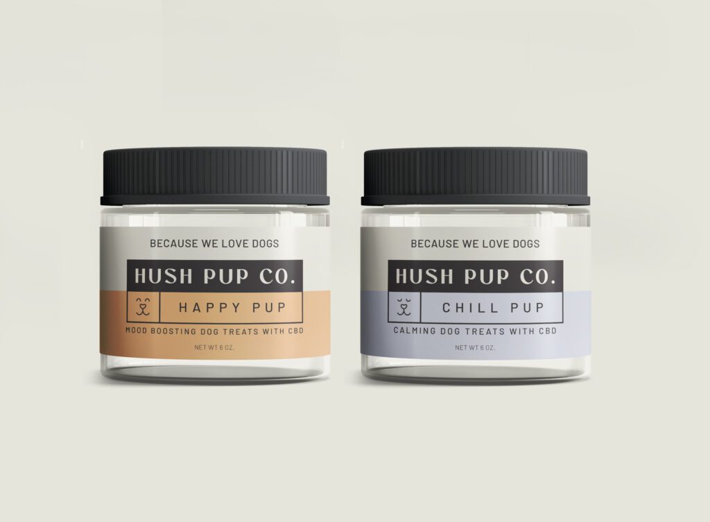 Hush Pup Co. Jar Label Design - Design Services by Astute Communications