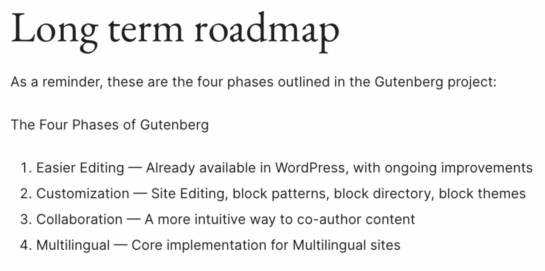 The Four Phases of WordPress Gutenberg - Astute Communications