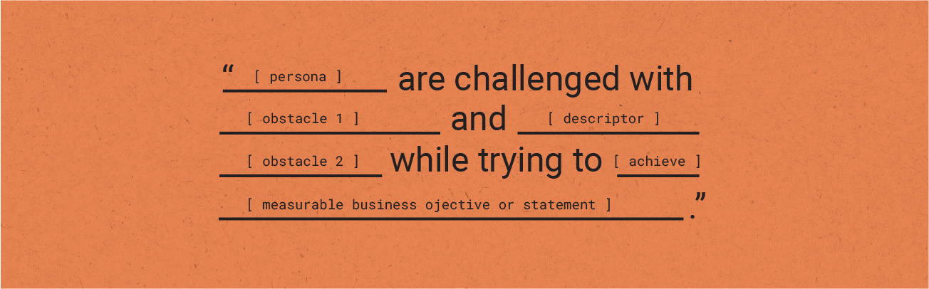 problem statement templates in orange
